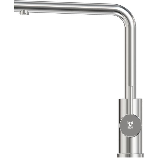 Keittiöhana INOX by Tammiholma Q1, L-putki ja APK-venttiili, kiiltävä teräs