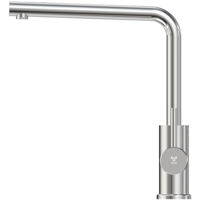 Keittiöhana INOX by Tammiholma Q1, L-putki, kiiltävä teräs