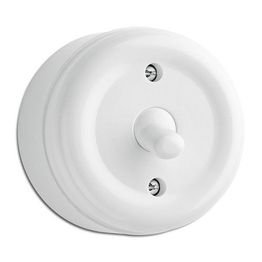 7-kytkin vivulla THGP pinta-asennus valkoinen duroplast