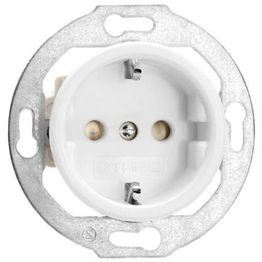 Pistorasia lapsisuojalla THGP uppoasennettava valkoinen posliini