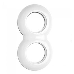 Peitelevy THPG pyöreä 2-osainen valkoinen posliini