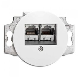 Datarasia THPG kaksi liitintä uppoasennettava valkoinen posliini