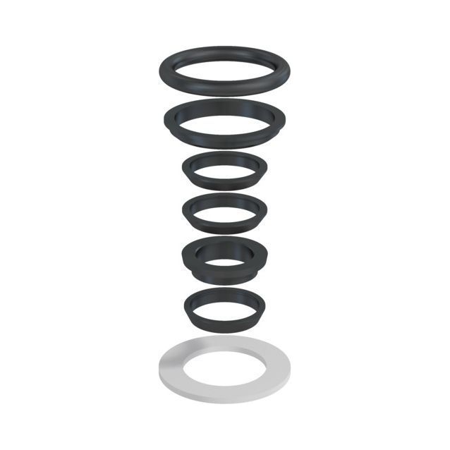 Tiivistesarja pullovesilukolle, kromattu