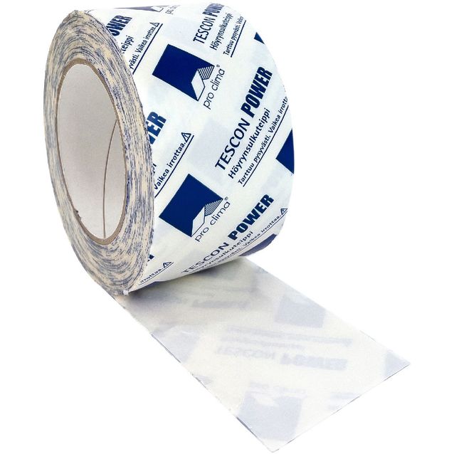Tiivistysteippi Tescon Power 75mm x 25m höyrynsulkumuovin tiivistämiseen