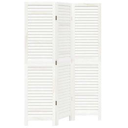 Tilanjakaja 3-paneelinen valkoinen täysi keisaripuu (58829)