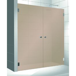 Kylpyhuoneen tilanjakaja Elegance 05 pronssi mittatilaus korkeus 2000 mm