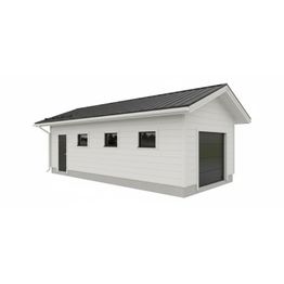 Autotallin runkopaketti Timburg, yhden auton talli ja varasto, kerrosala 39 m²