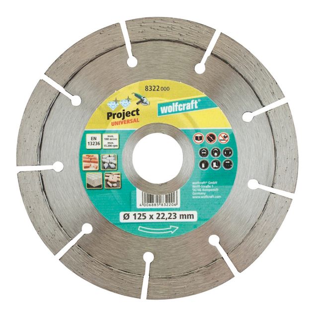 Timanttilaikka Wolfcraft 8322000 Pro Universal 125 mm