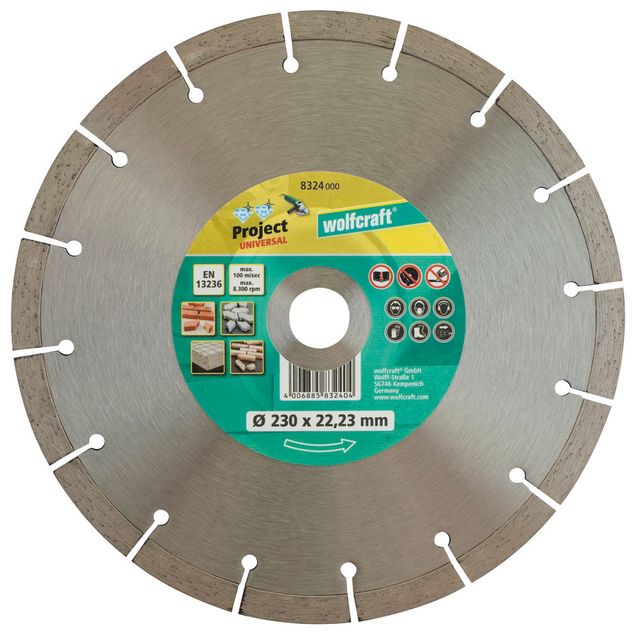 Timanttilaikka Wolfcraft 8324000 Pro Universal 230 mm