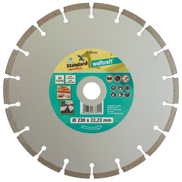 Timanttilaikka Wolfcraft 8389000 Standard Universal 230 mm