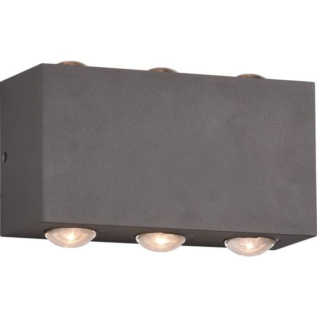 LED-seinävalaisin Trio Clyde, antrasiitti