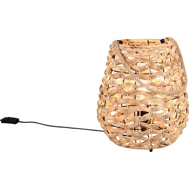 Pöytävalaisin Trio Jean, E27, luonnollinen väri/meriheinä