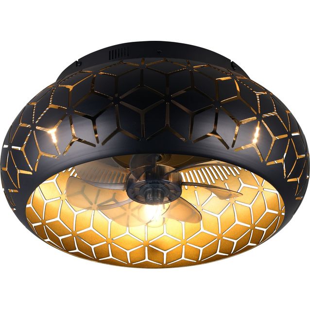 Tuuletinkattovalaisin Trio Bidar, 3xE27