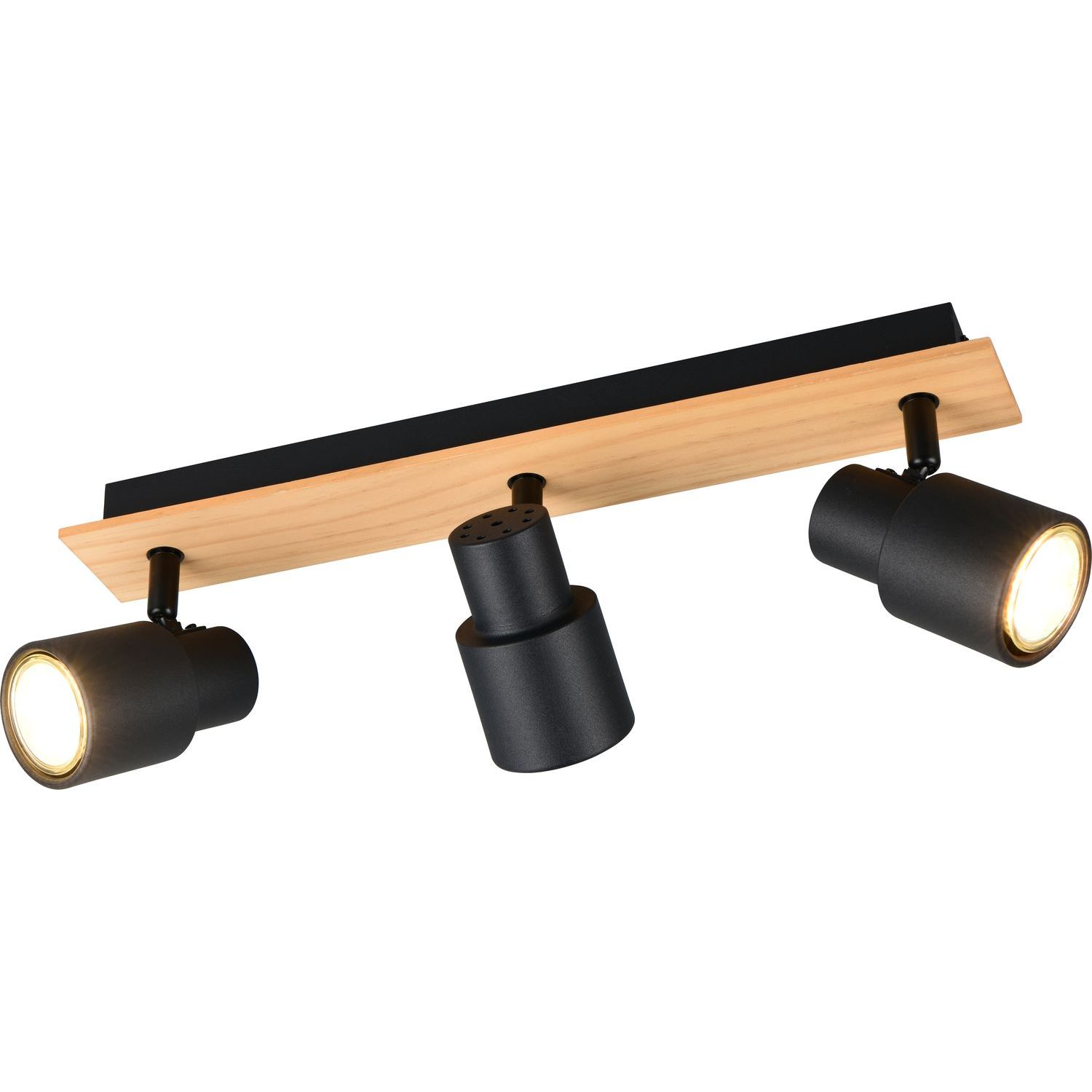 Spottivalaisin Trio Pierre, 3-osainen, mattamusta/puu