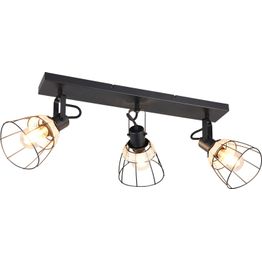 Spottivalaisin Trio Jerome, 3-osainen, E27, mattamusta/rottinki