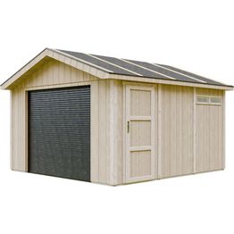 Autotalli nosto-ovella Timbela Premium LP SmartSide, eri kokoja