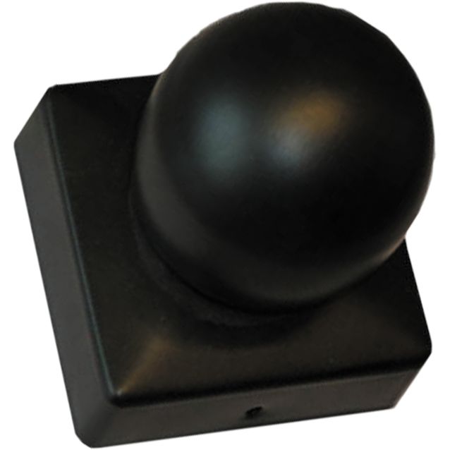 Tolpanhattu Hortus, 75x75mm, koristekuula, musta