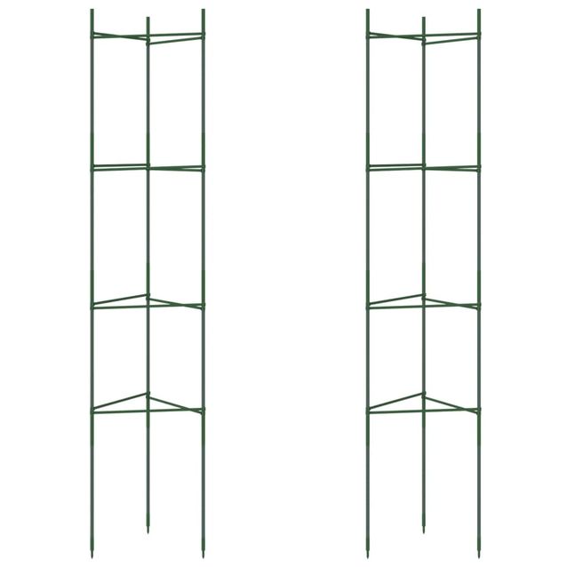 Tomaattihäkki 2 kpl 154 cm teräs ja PP (09285)
