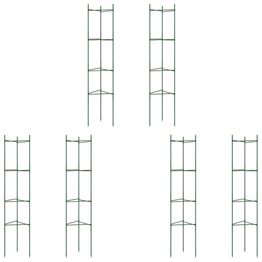 Tomaattihäkki 6 kpl 154 cm teräs ja PP (81489)