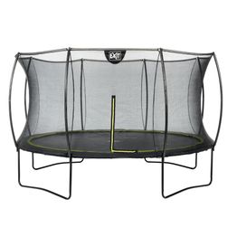 Trampoliini Exit Silhouette musta sis. turvaverkko pyöreä eri kokoja