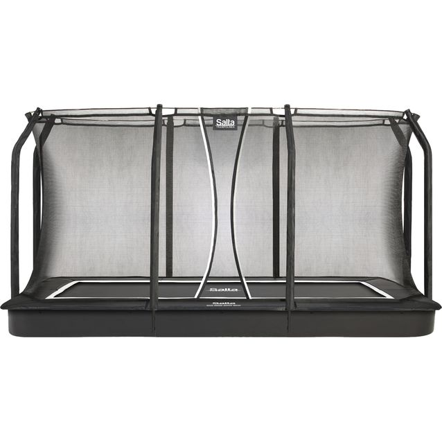 Trampoliini Salta Royal Baseground, 244x396cm, musta, sis. turvaverkko