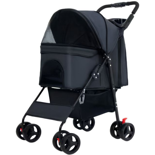 Lemmikkirattaat Trekker, 15 kg, Musta