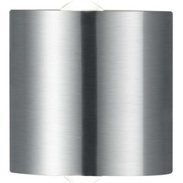 LED-seinävalaisin Wales 90x60x90 mm ylös/alas harjattu teräs