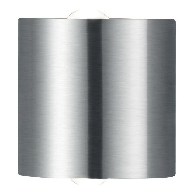 LED-seinävalaisin Wales 90x60x90 mm ylös/alas harjattu teräs