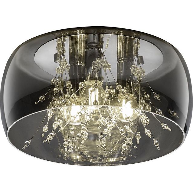 Kattovalaisin Trio Crystel E14 kromi/harmaa eri kokoja