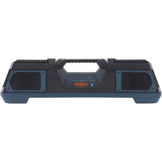 Akkutyövalaisin Mareld Sparkle 4000RE, IP65, BT-kaiuttimilla, musta/petrooli