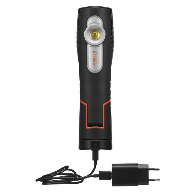 Ladattava käsivalaisin Mareld Illumine 1000RE, IP65, taittuva, musta