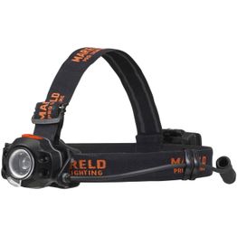 Otsalamppu Mareld Piko 550RE ladattava hybridi IP64 musta/oranssi