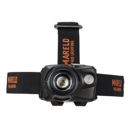 Otsalamppu Mareld Halo 250 IP64 iskunkestävä musta/oranssi