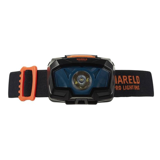 Otsalamppu Mareld Gleam 200, IP64, musta/oranssi