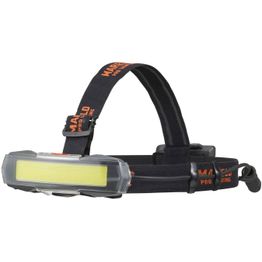 Otsalamppu Mareld Gleam 600RE ladattava hybridi IP66 musta/oranssi