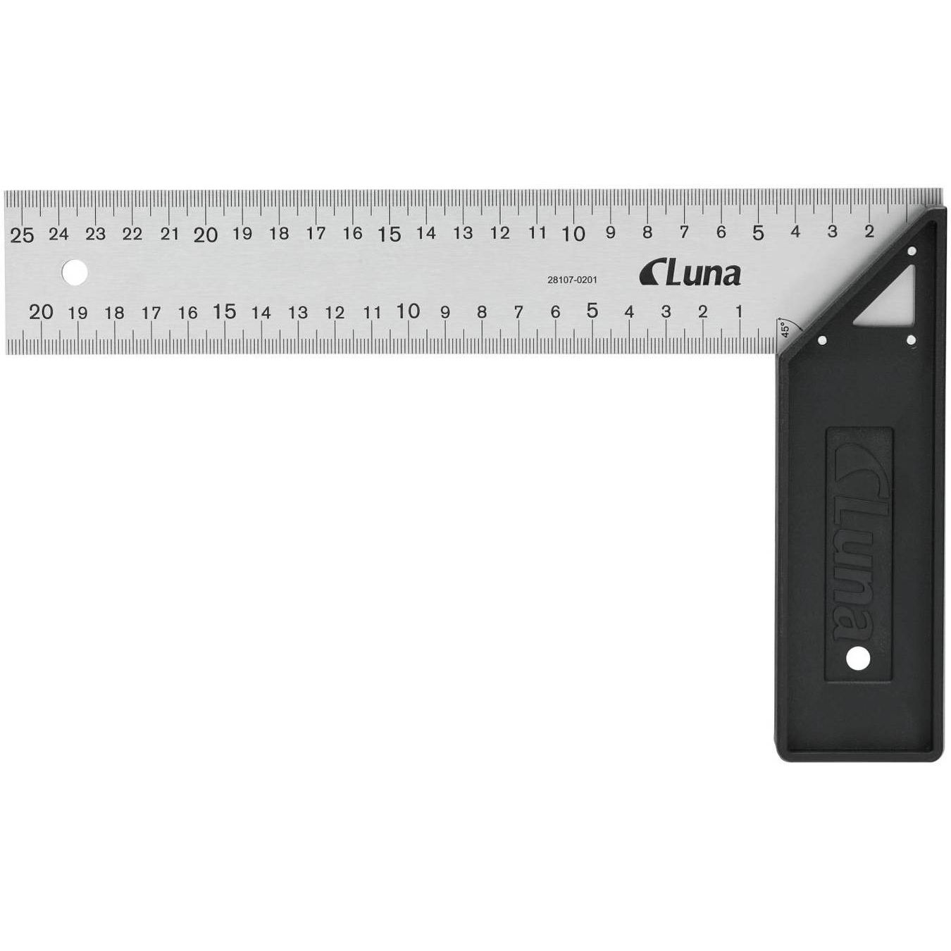 Suorakulma Luna Tools 30 cm ABS-kahva