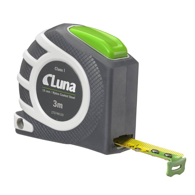 Mittanauha Luna Tools LAL, 3m, Auto Lock, ABS-kotelolla