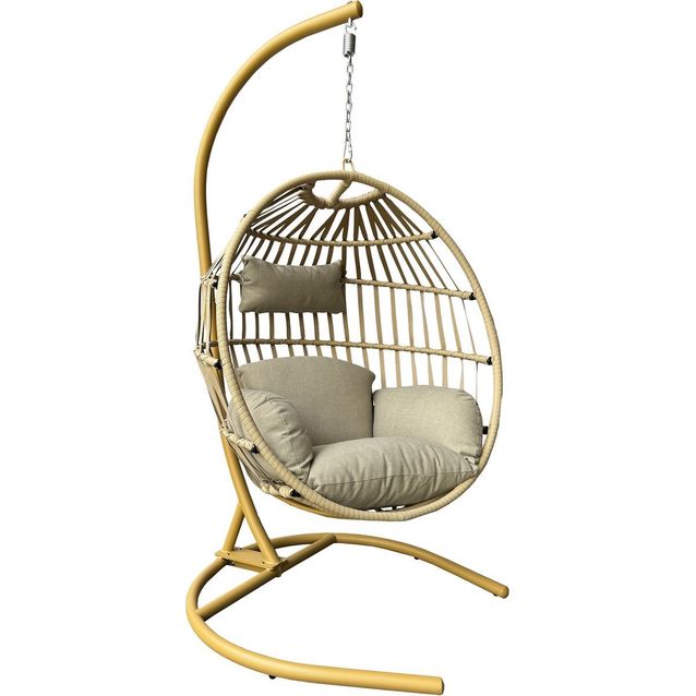 Riipputuoli jalustalla Mirpol Vico, teräs, beige