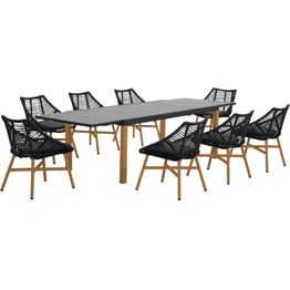 Ruokailuryhmä ulos esti & esta Holand, 8-istuttava, polyrottinkimusta