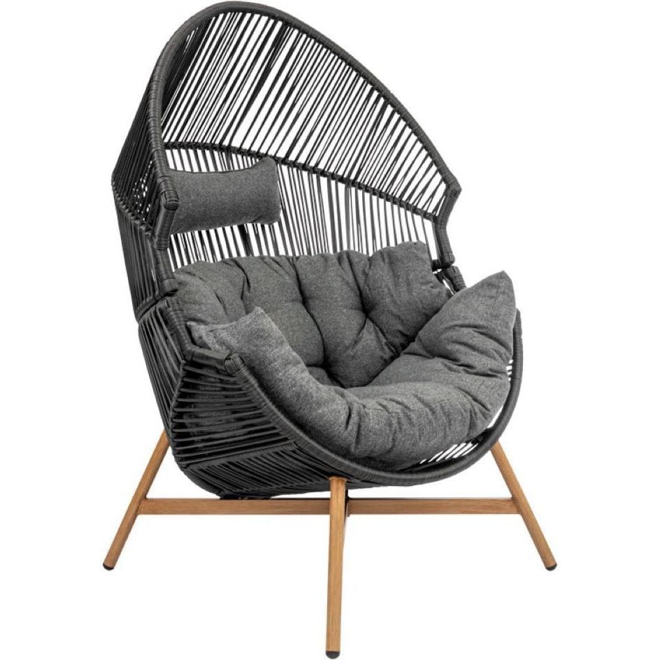 Lepotuoli puutarhaan esti & esta Holand, polyrottinki, musta