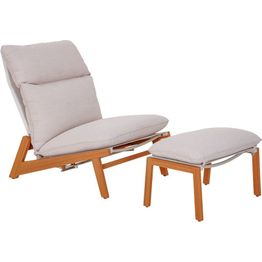 Aurinkotuoli jalkarahilla esti & esta Kalem, beige