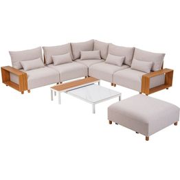 Moduulisohvaryhmä puutarhaan esti & esta Kalem, 8-osainen, beige