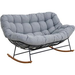 Keinutuoli ulko- ja sisätiloihin esti & esta Nube, 2-istuttava, harmaa