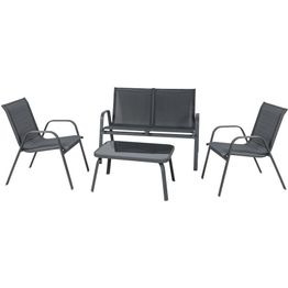 Sohvaryhmä ulos Mirpol Rivet, 4-istuttava, antrasiitti