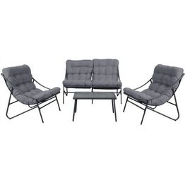 Sohvaryhmä ulos esti & esta Vibe, sohva, 2 tuolia ja pöytä, harmaa