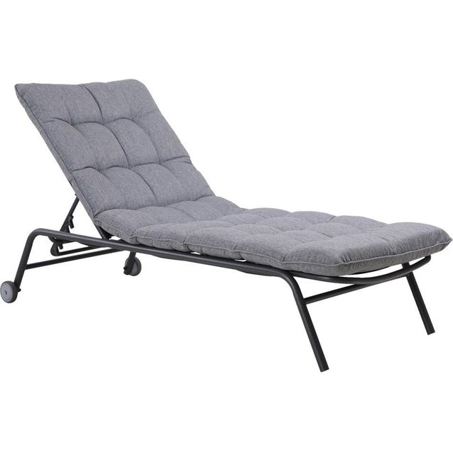 Aurinkotuoli Mirpol Vibe, säädettävä, teräsrunko, harmaa