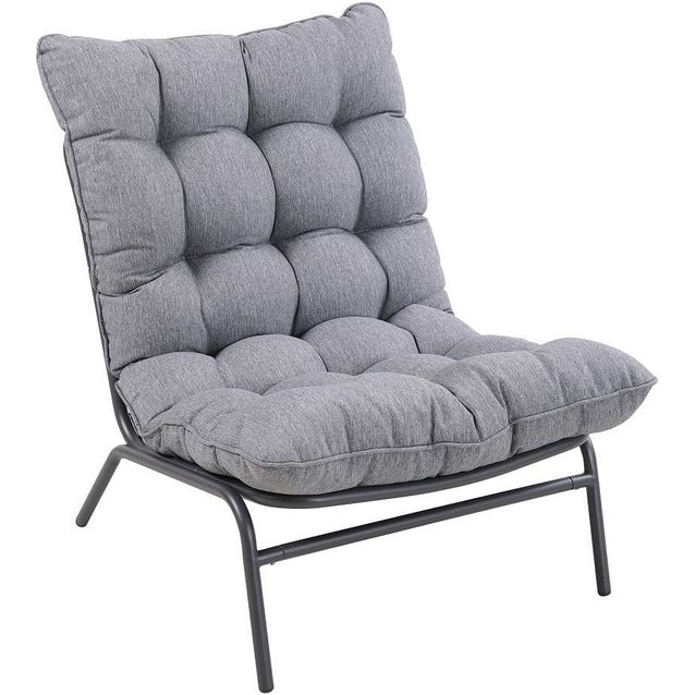 Puutarhatuoli Mirpol Vibe, teräsrunko, harmaa