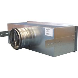 Tuloilmalaatikko FläktGroup ATVA1, liitos takaa, eri kokoja