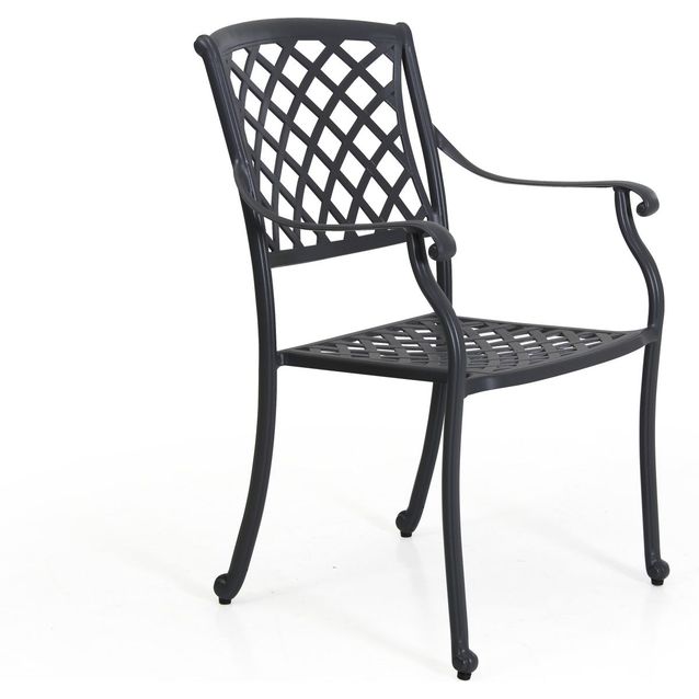 Tuoli Arras käsinojilla antrasiitti