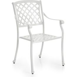 Tuoli Arras käsinojilla valkoinen